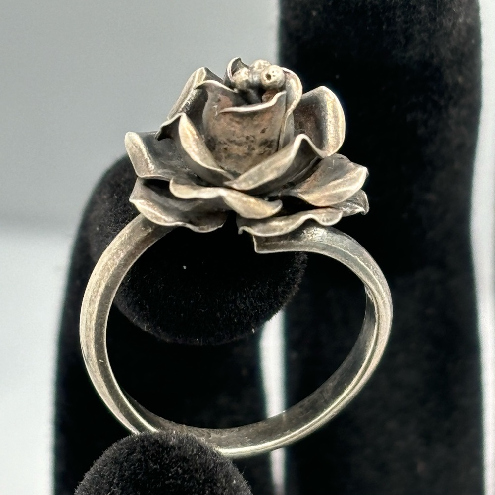 Silver Rose Ring - image 3